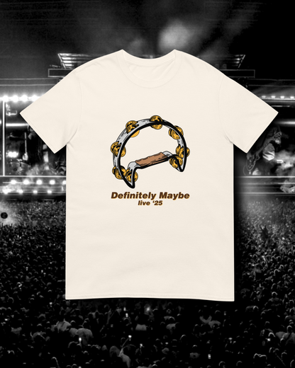 DEFINITELY MAYBE TAMBOURINE TEE