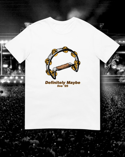 DEFINITELY MAYBE TAMBOURINE TEE